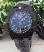 Copy Breitling Chronomat Watch Black Stainless Steel Chronograph